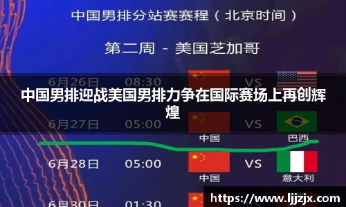 中国男排迎战美国男排力争在国际赛场上再创辉煌